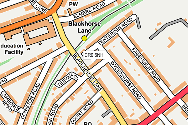 CR0 6NH map - OS OpenMap – Local (Ordnance Survey) CR0 6NH map - OS OpenMap – Local (Ordnance Survey)