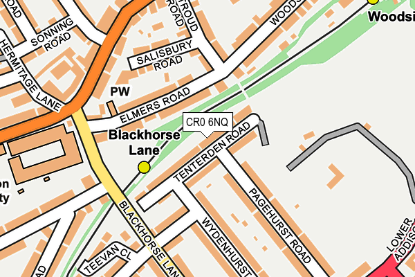 CR0 6NQ map - OS OpenMap – Local (Ordnance Survey)