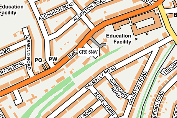 CR0 6NW map - OS OpenMap – Local (Ordnance Survey) CR0 6NW map - OS OpenMap – Local (Ordnance Survey)