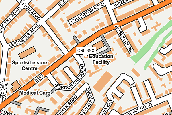 CR0 6NX map - OS OpenMap – Local (Ordnance Survey) CR0 6NX map - OS OpenMap – Local (Ordnance Survey)