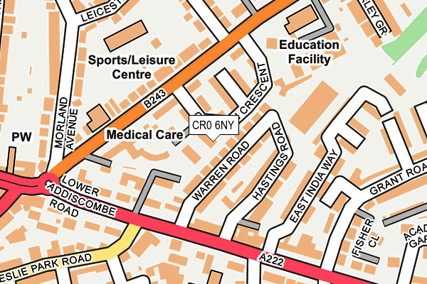 CR0 6NY map - OS OpenMap – Local (Ordnance Survey) CR0 6NY map - OS OpenMap – Local (Ordnance Survey)