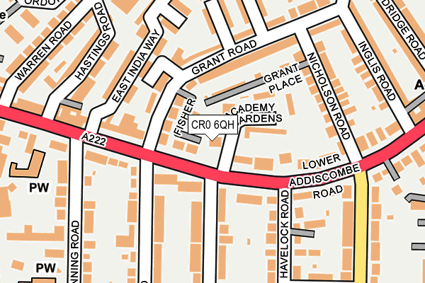 CR0 6QH map - OS OpenMap – Local (Ordnance Survey)