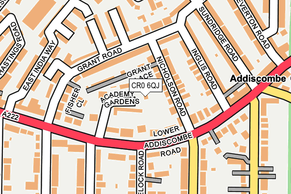 CR0 6QJ map - OS OpenMap – Local (Ordnance Survey) CR0 6QJ map - OS OpenMap – Local (Ordnance Survey)