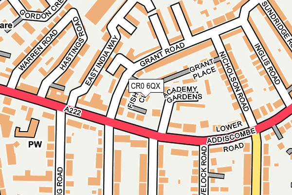 CR0 6QX map - OS OpenMap – Local (Ordnance Survey) CR0 6QX map - OS OpenMap – Local (Ordnance Survey)