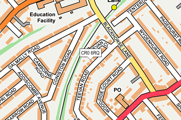 CR0 6RQ map - OS OpenMap – Local (Ordnance Survey)