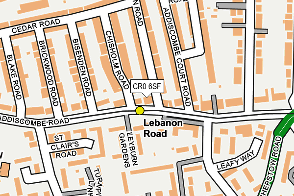 CR0 6SF map - OS OpenMap – Local (Ordnance Survey) CR0 6SF map - OS OpenMap – Local (Ordnance Survey)