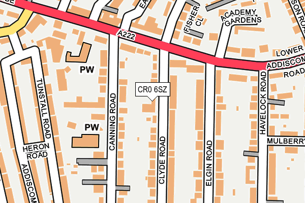 CR0 6SZ map - OS OpenMap – Local (Ordnance Survey) CR0 6SZ map - OS OpenMap – Local (Ordnance Survey)