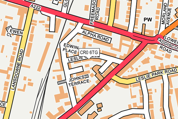 CR0 6TG map - OS OpenMap – Local (Ordnance Survey)
