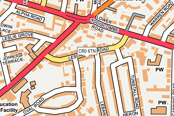 CR0 6TN map - OS OpenMap – Local (Ordnance Survey) CR0 6TN map - OS OpenMap – Local (Ordnance Survey)