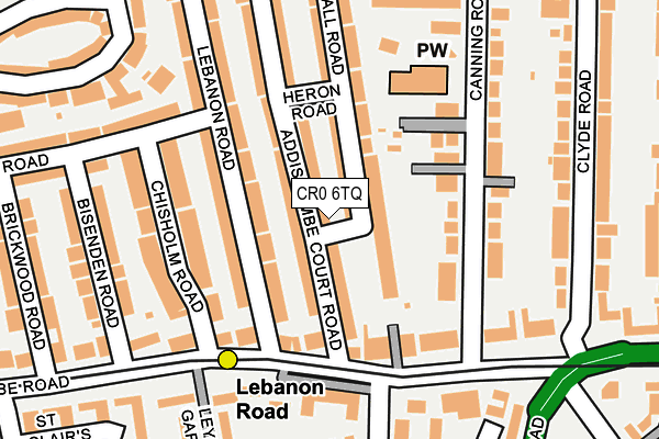 CR0 6TQ map - OS OpenMap – Local (Ordnance Survey)