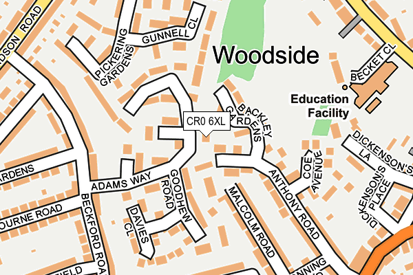 CR0 6XL map - OS OpenMap – Local (Ordnance Survey) CR0 6XL map - OS OpenMap – Local (Ordnance Survey)