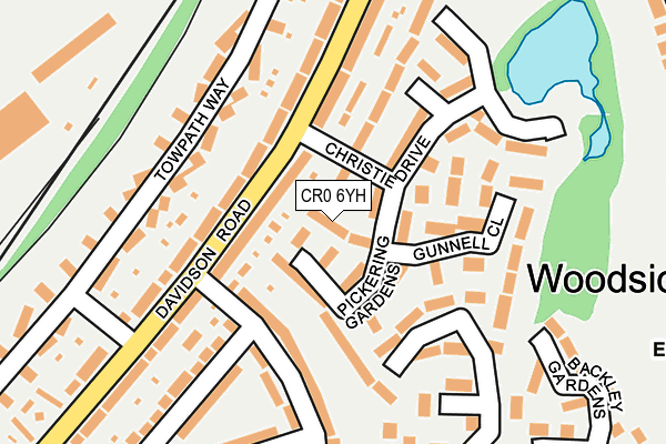 CR0 6YH map - OS OpenMap – Local (Ordnance Survey) CR0 6YH map - OS OpenMap – Local (Ordnance Survey)