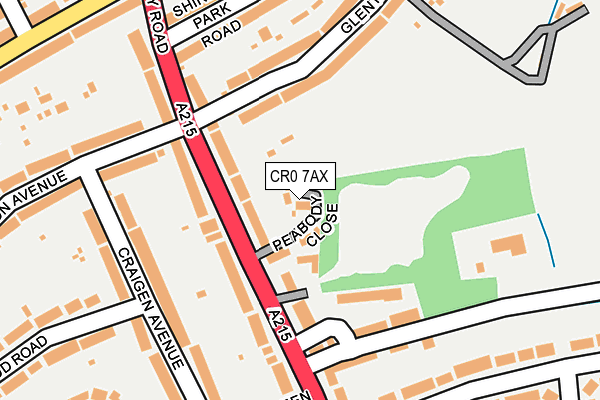 CR0 7AX map - OS OpenMap – Local (Ordnance Survey) CR0 7AX map - OS OpenMap – Local (Ordnance Survey)