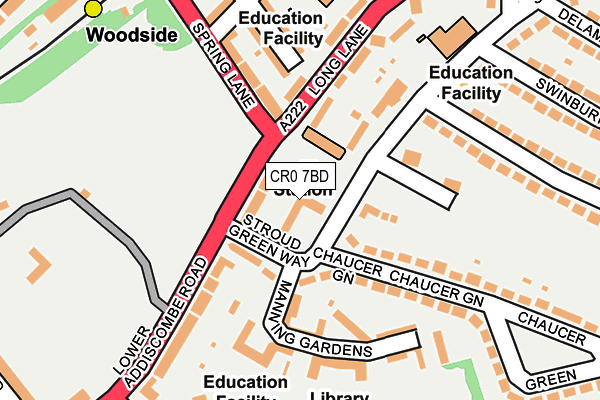 CR0 7BD map - OS OpenMap – Local (Ordnance Survey) CR0 7BD map - OS OpenMap – Local (Ordnance Survey)