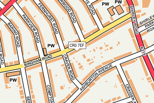 CR0 7EF map - OS OpenMap – Local (Ordnance Survey) CR0 7EF map - OS OpenMap – Local (Ordnance Survey)