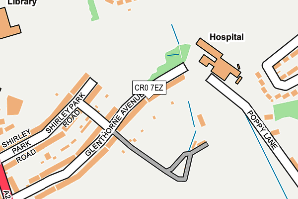CR0 7EZ map - OS OpenMap – Local (Ordnance Survey) CR0 7EZ map - OS OpenMap – Local (Ordnance Survey)
