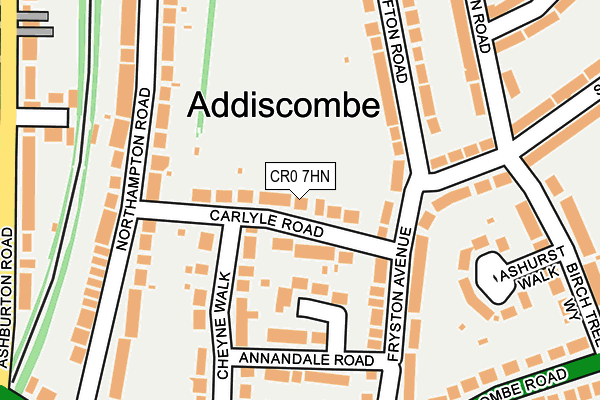 CR0 7HN map - OS OpenMap – Local (Ordnance Survey) CR0 7HN map - OS OpenMap – Local (Ordnance Survey)