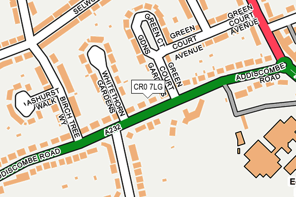 CR0 7LG map - OS OpenMap – Local (Ordnance Survey) CR0 7LG map - OS OpenMap – Local (Ordnance Survey)