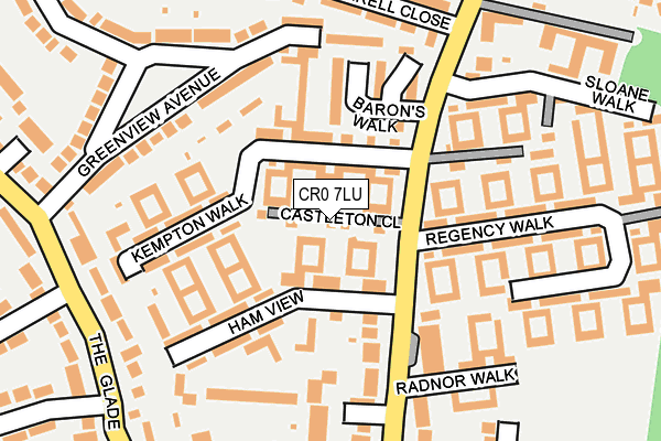 CR0 7LU map - OS OpenMap – Local (Ordnance Survey) CR0 7LU map - OS OpenMap – Local (Ordnance Survey)