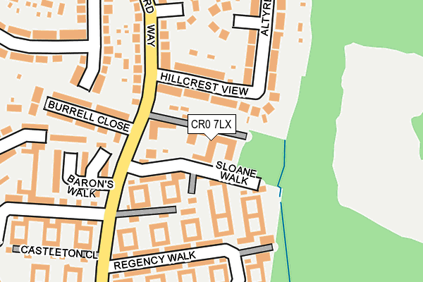 CR0 7LX map - OS OpenMap – Local (Ordnance Survey) CR0 7LX map - OS OpenMap – Local (Ordnance Survey)
