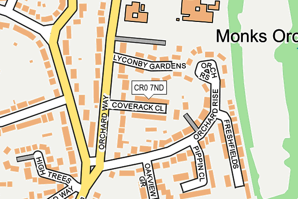 CR0 7ND map - OS OpenMap – Local (Ordnance Survey) CR0 7ND map - OS OpenMap – Local (Ordnance Survey)