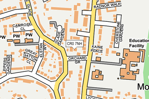 CR0 7NH map - OS OpenMap – Local (Ordnance Survey) CR0 7NH map - OS OpenMap – Local (Ordnance Survey)