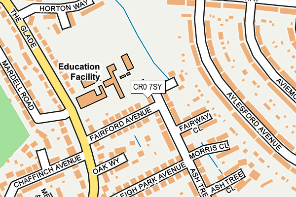 CR0 7SY map - OS OpenMap – Local (Ordnance Survey) CR0 7SY map - OS OpenMap – Local (Ordnance Survey)