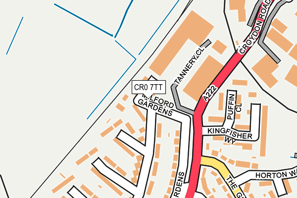 CR0 7TT map - OS OpenMap – Local (Ordnance Survey) CR0 7TT map - OS OpenMap – Local (Ordnance Survey)