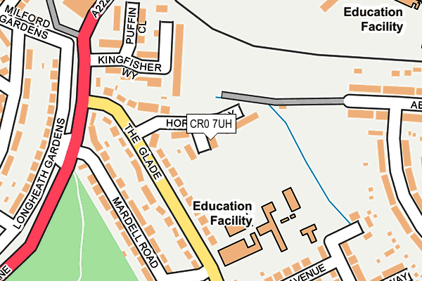 CR0 7UH map - OS OpenMap – Local (Ordnance Survey) CR0 7UH map - OS OpenMap – Local (Ordnance Survey)
