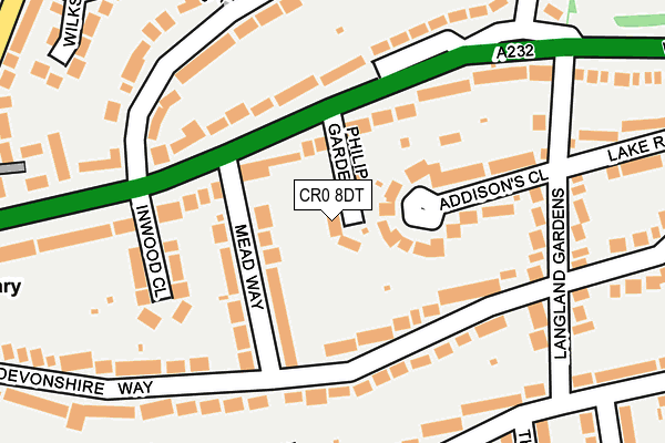 CR0 8DT map - OS OpenMap – Local (Ordnance Survey) CR0 8DT map - OS OpenMap – Local (Ordnance Survey)