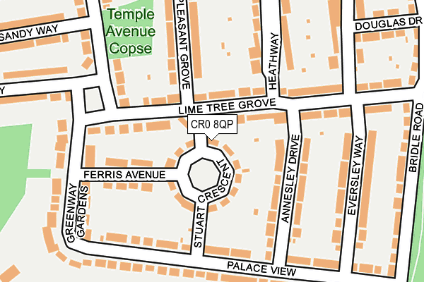 CR0 8QP map - OS OpenMap – Local (Ordnance Survey) CR0 8QP map - OS OpenMap – Local (Ordnance Survey)