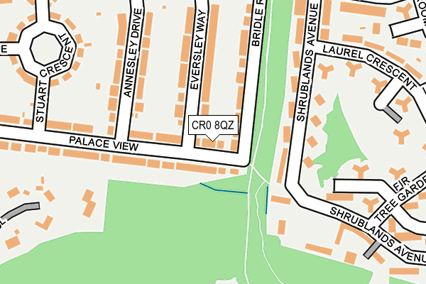 CR0 8QZ map - OS OpenMap – Local (Ordnance Survey) CR0 8QZ map - OS OpenMap – Local (Ordnance Survey)