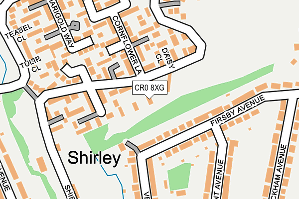 CR0 8XG map - OS OpenMap – Local (Ordnance Survey) CR0 8XG map - OS OpenMap – Local (Ordnance Survey)