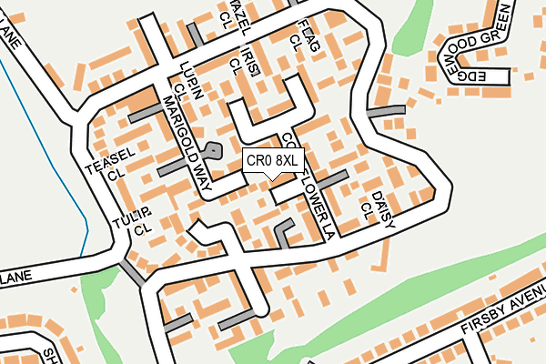CR0 8XL map - OS OpenMap – Local (Ordnance Survey) CR0 8XL map - OS OpenMap – Local (Ordnance Survey)