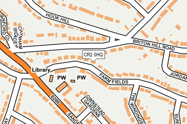 CR2 0HQ map - OS OpenMap – Local (Ordnance Survey) CR2 0HQ map - OS OpenMap – Local (Ordnance Survey)