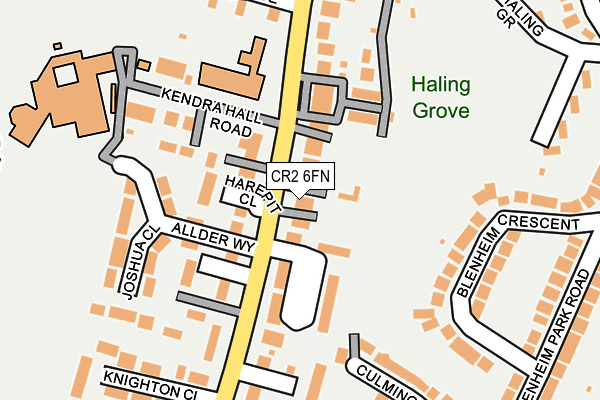 CR2 6FN map - OS OpenMap – Local (Ordnance Survey)