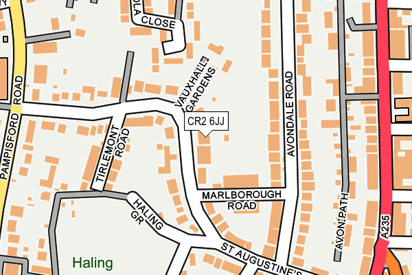 CR2 6JJ map - OS OpenMap – Local (Ordnance Survey) CR2 6JJ map - OS OpenMap – Local (Ordnance Survey)