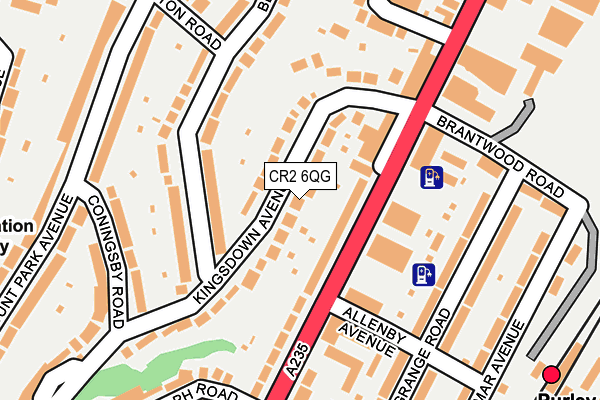 CR2 6QG map - OS OpenMap – Local (Ordnance Survey) CR2 6QG map - OS OpenMap – Local (Ordnance Survey)