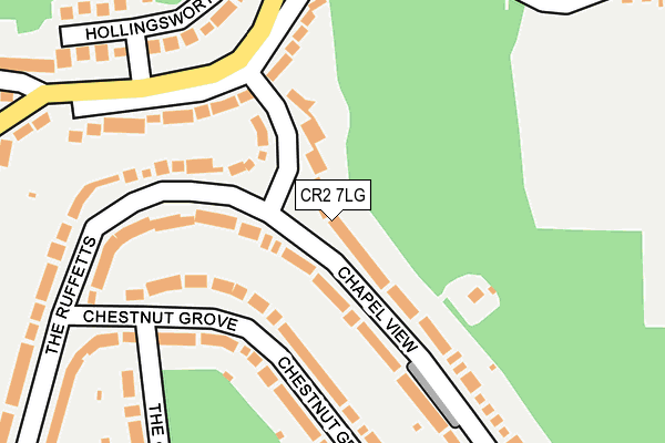 CR2 7LG map - OS OpenMap – Local (Ordnance Survey) CR2 7LG map - OS OpenMap – Local (Ordnance Survey)