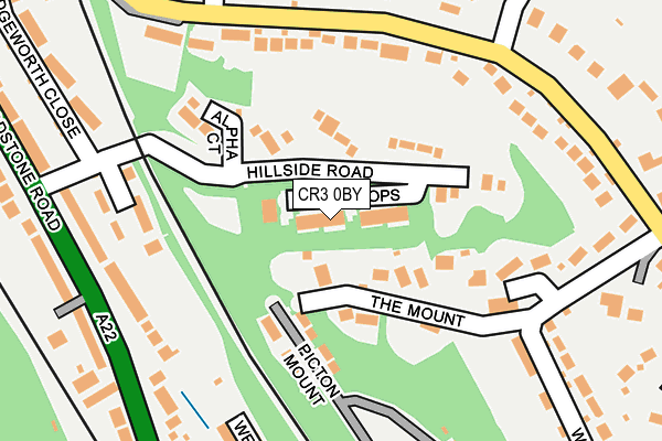 CR3 0BY map - OS OpenMap – Local (Ordnance Survey) CR3 0BY map - OS OpenMap – Local (Ordnance Survey)