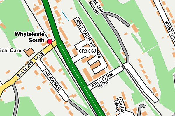 CR3 0GJ map - OS OpenMap – Local (Ordnance Survey) CR3 0GJ map - OS OpenMap – Local (Ordnance Survey)