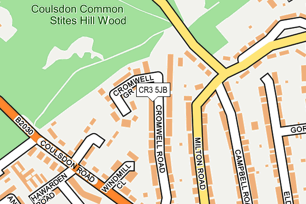 CR3 5JB map - OS OpenMap – Local (Ordnance Survey)