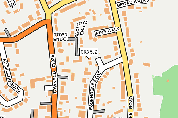 CR3 5JZ map - OS OpenMap – Local (Ordnance Survey) CR3 5JZ map - OS OpenMap – Local (Ordnance Survey)