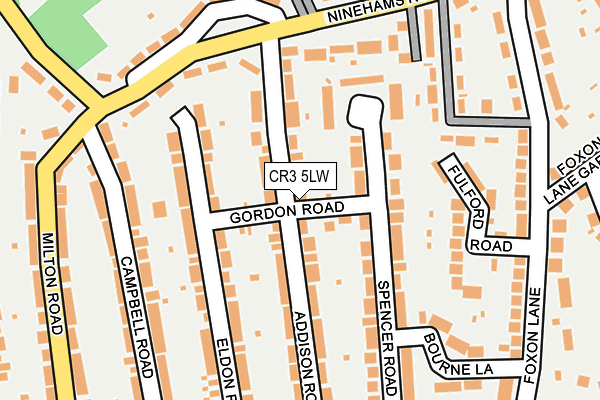 CR3 5LW map - OS OpenMap – Local (Ordnance Survey) CR3 5LW map - OS OpenMap – Local (Ordnance Survey)