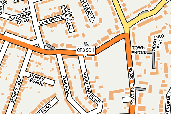CR3 5QH map - OS OpenMap – Local (Ordnance Survey) CR3 5QH map - OS OpenMap – Local (Ordnance Survey)