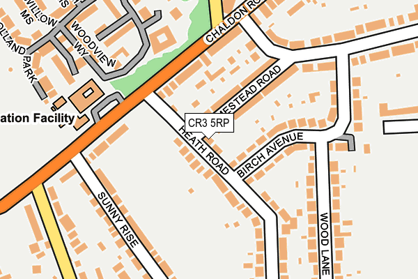 CR3 5RP map - OS OpenMap – Local (Ordnance Survey) CR3 5RP map - OS OpenMap – Local (Ordnance Survey)