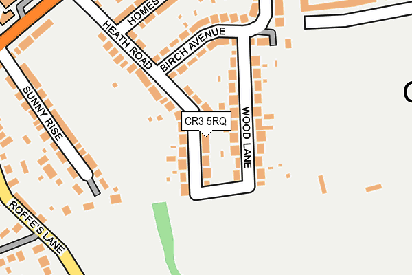 CR3 5RQ map - OS OpenMap – Local (Ordnance Survey) CR3 5RQ map - OS OpenMap – Local (Ordnance Survey)