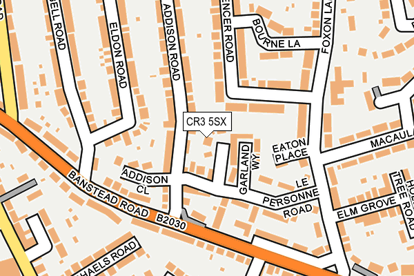 CR3 5SX map - OS OpenMap – Local (Ordnance Survey) CR3 5SX map - OS OpenMap – Local (Ordnance Survey)