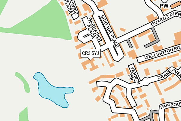 CR3 5YJ map - OS OpenMap – Local (Ordnance Survey) CR3 5YJ map - OS OpenMap – Local (Ordnance Survey)