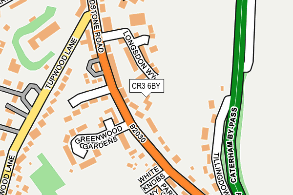 CR3 6BY map - OS OpenMap – Local (Ordnance Survey) CR3 6BY map - OS OpenMap – Local (Ordnance Survey)